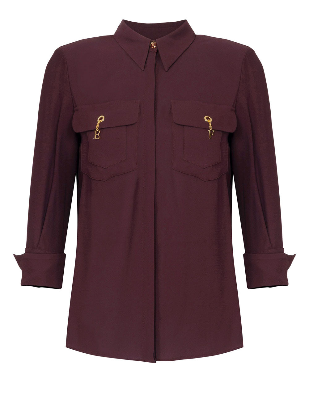 Camicia Elisabetta Franchi da Donna - Merlot Bordeaux