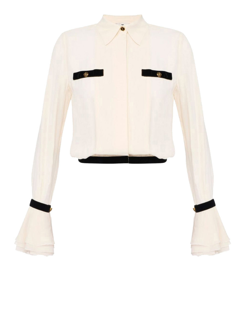 Camicia Elisabetta Franchi da Donna - Milk Nero Bianco