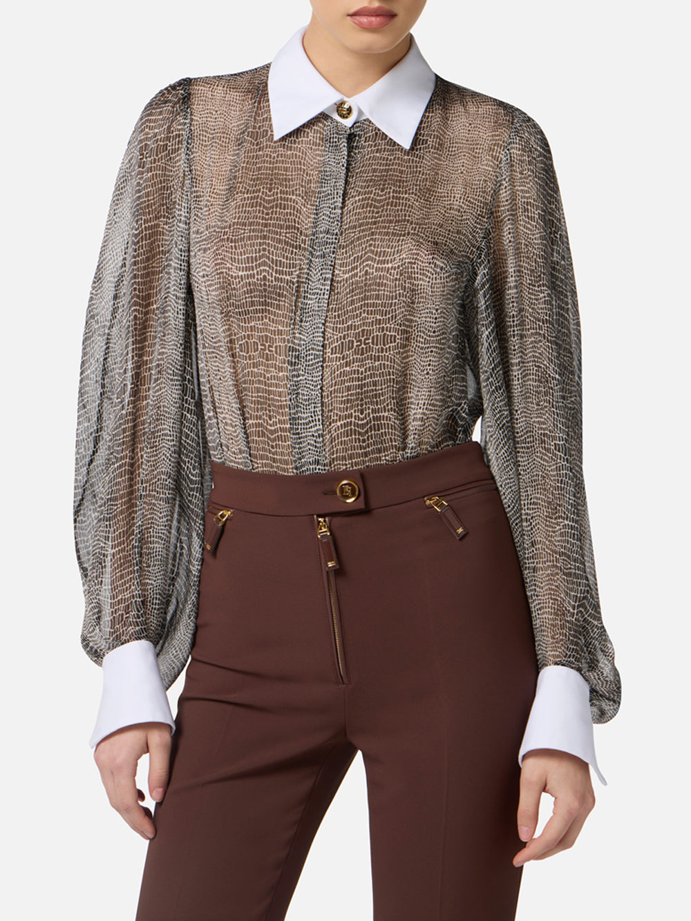 Camicia Body Elisabetta Franchi da Donna - Nero