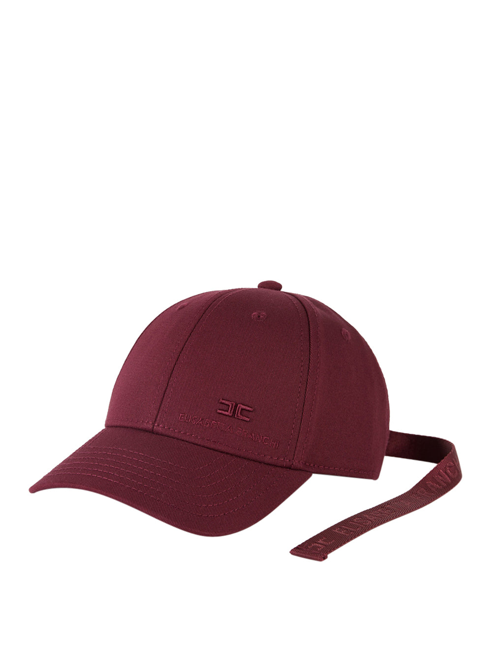 Berretto con Visiera Elisabetta Franchi da Donna - Rouge Noir Bordeaux
