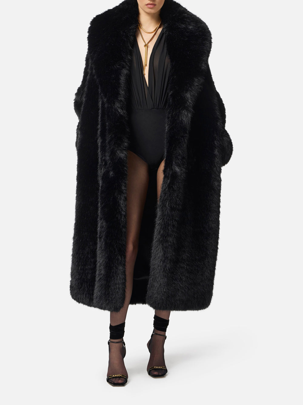Cappotto Elisabetta Franchi da Donna - Nero