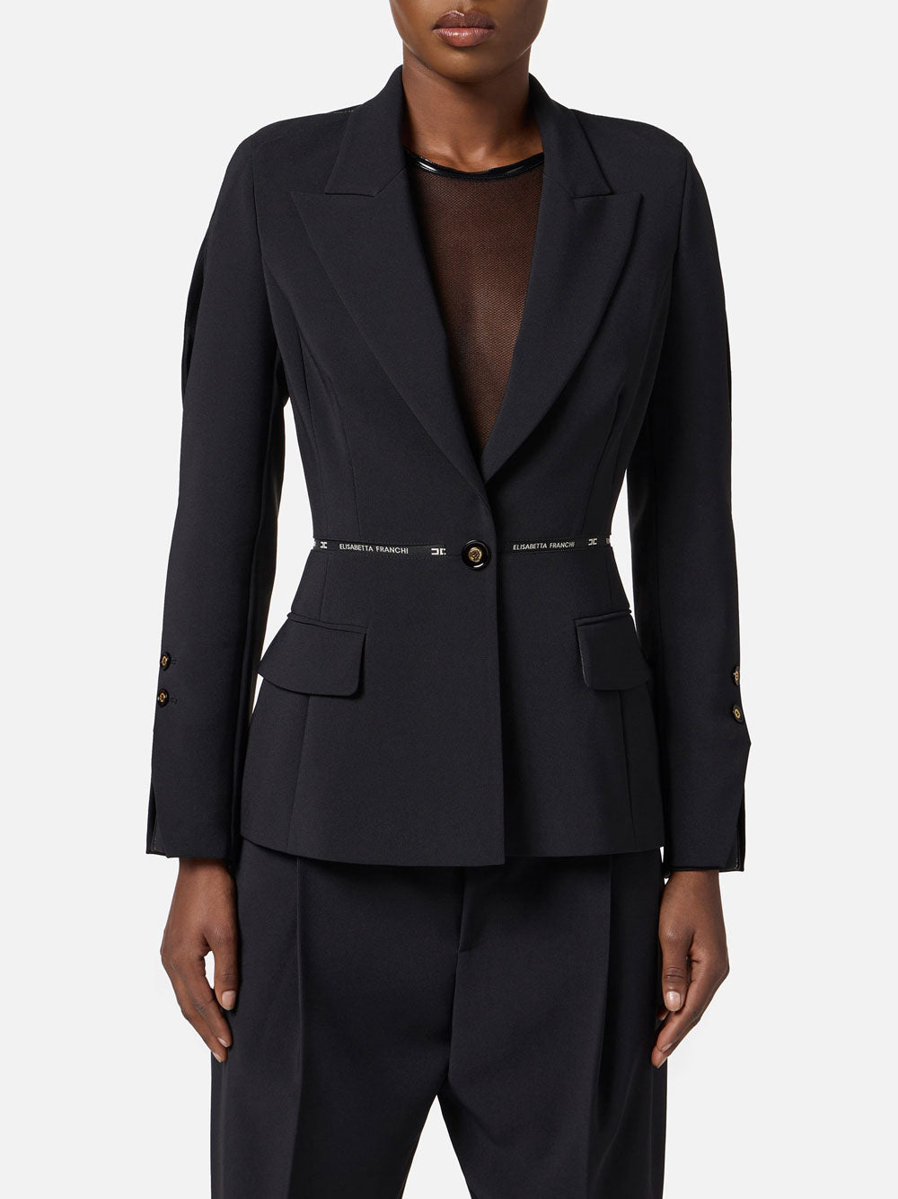 Blazer Elisabetta Franchi da Donna - Nero