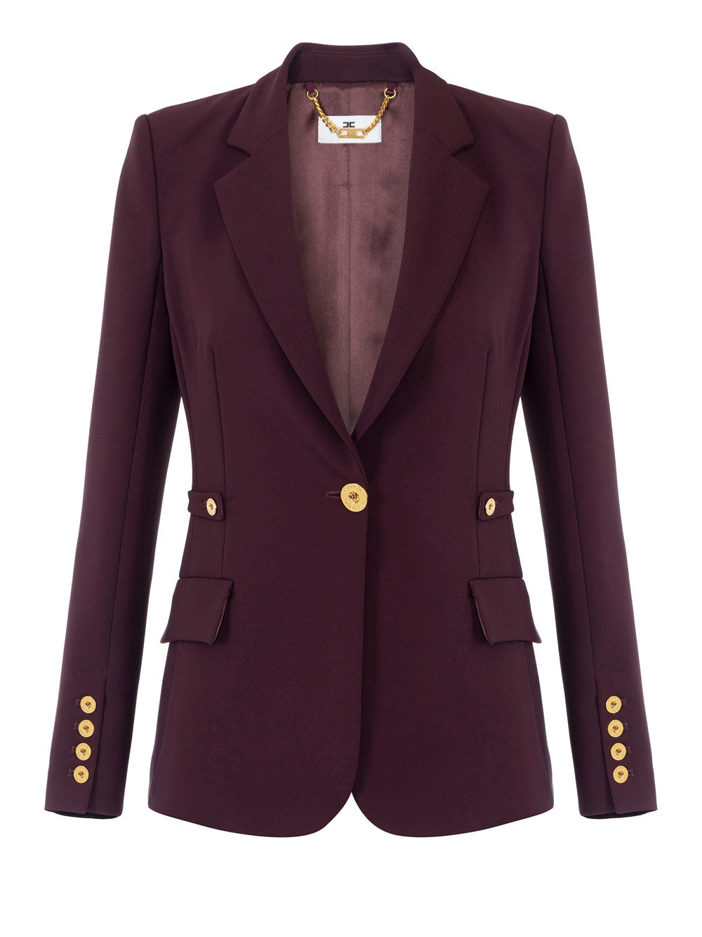 Blazer Elisabetta Franchi da Donna - Merlot Bordeaux