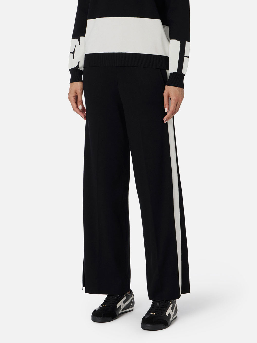 Pantalone Palazzo Elisabetta Franchi da Donna - Nero