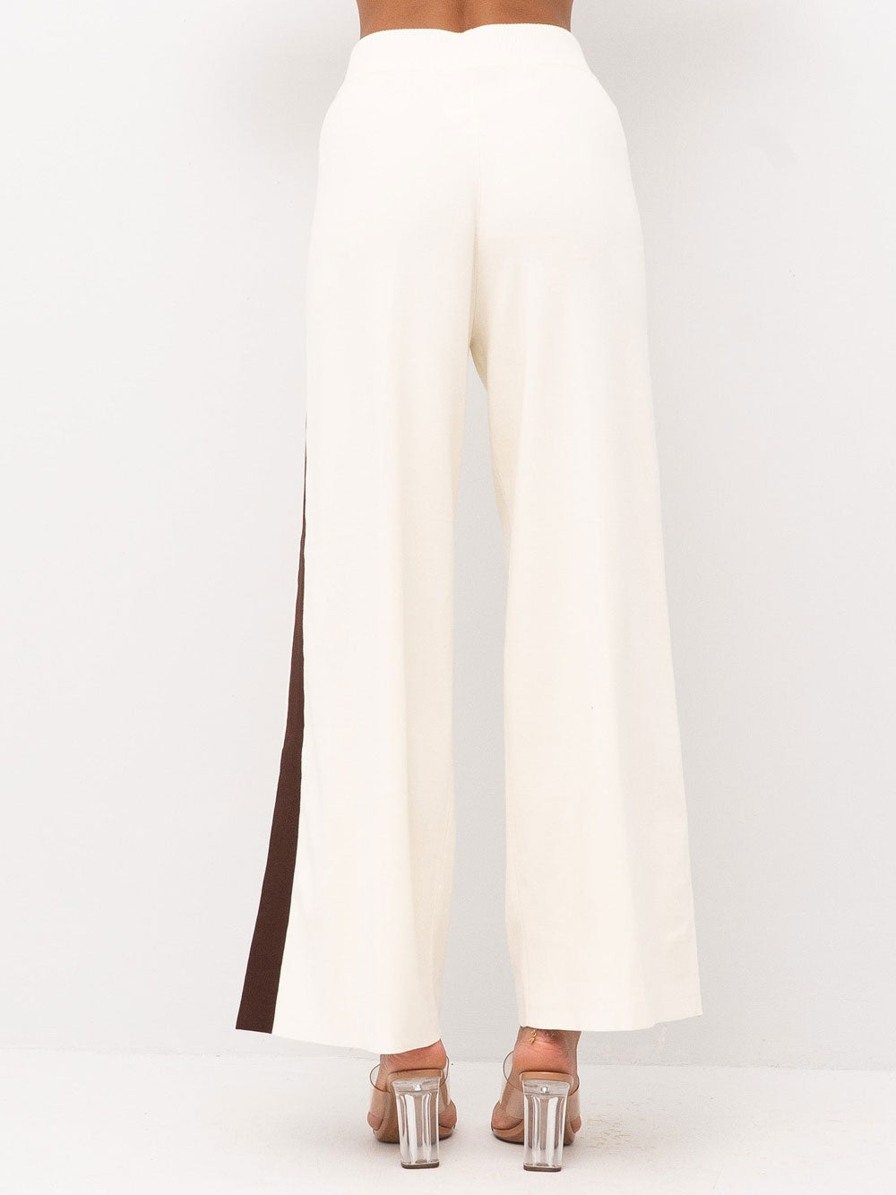 Pantalone Palazzo Elisabetta Franchi da Donna - Milk Coffee Avorio