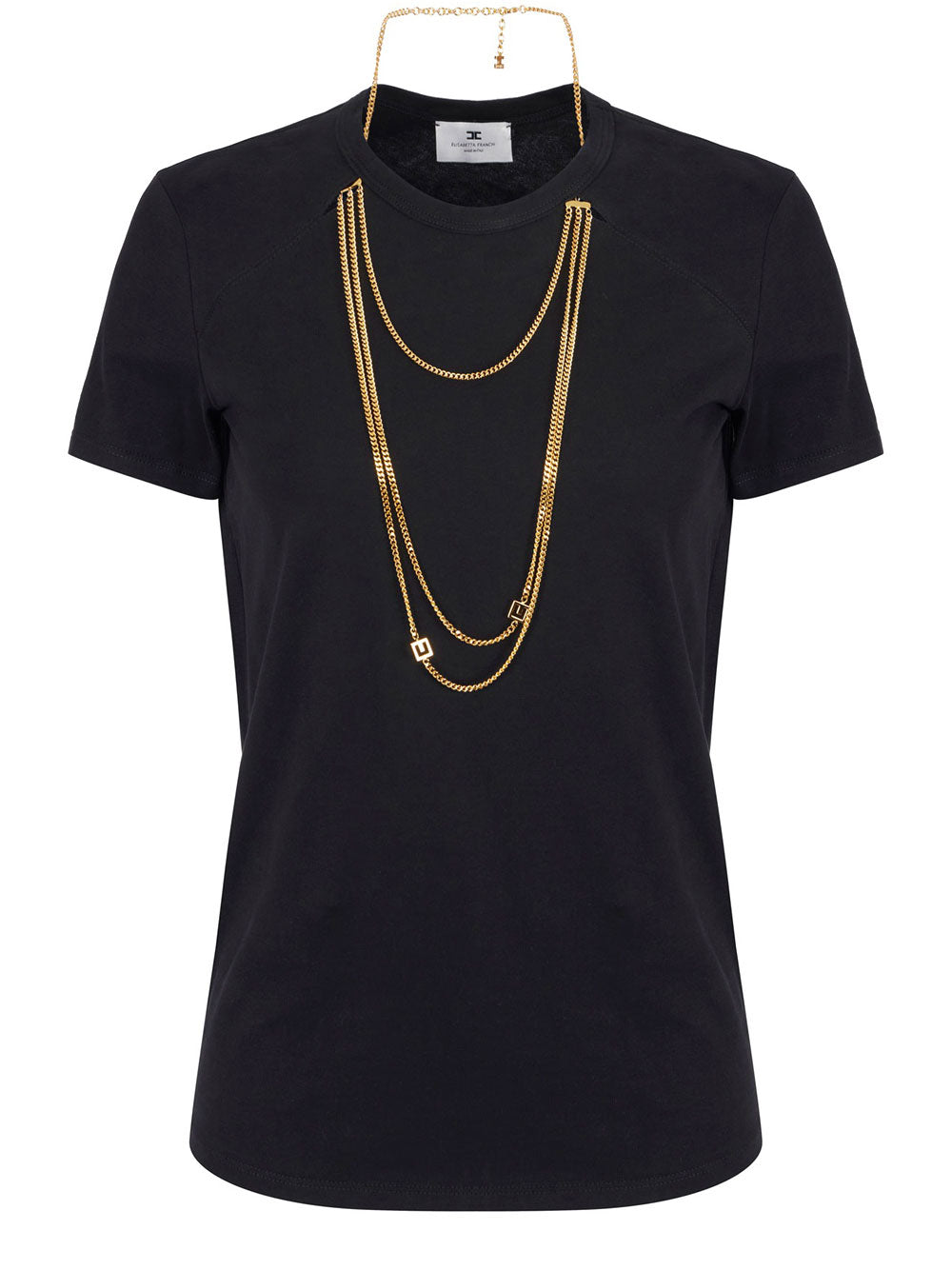 T-shirt Elisabetta Franchi da Donna - Nero