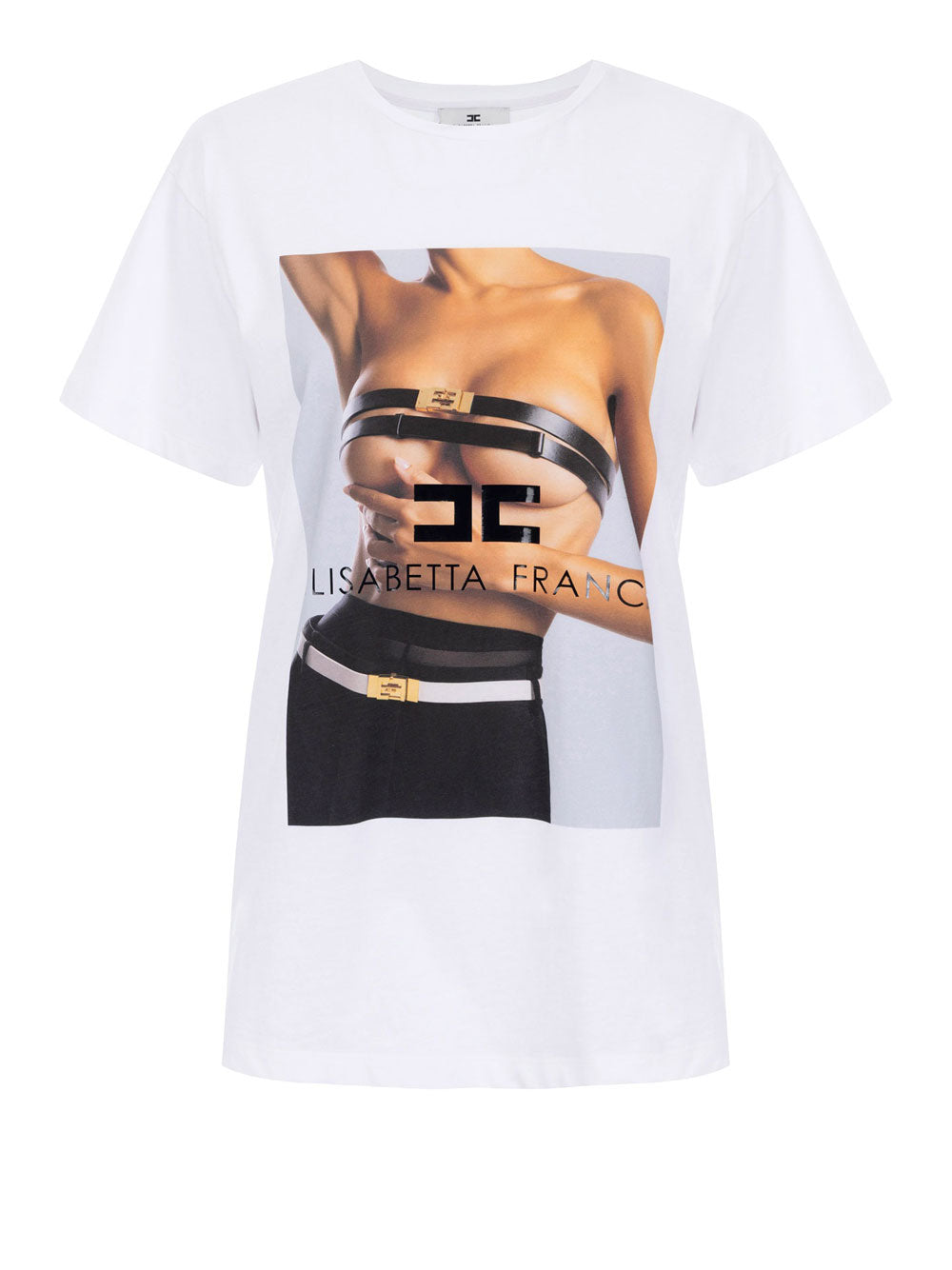 T-shirt Elisabetta Franchi da Donna - Gesso Avorio