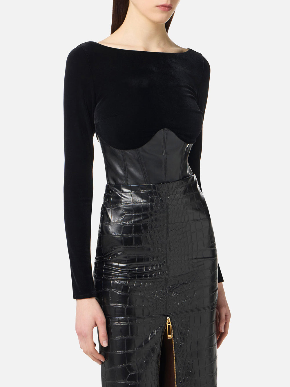 Top Elisabetta Franchi da Donna - Nero