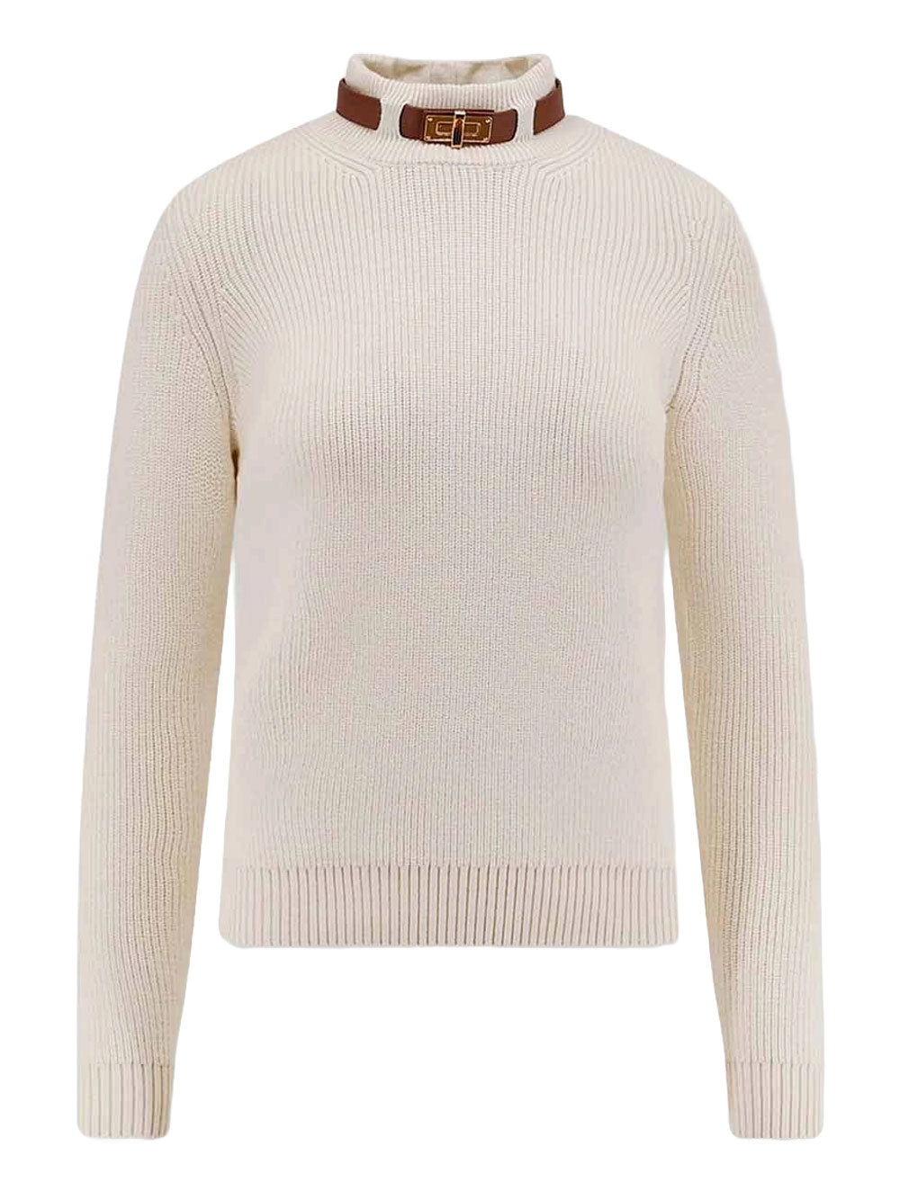 Pullover Elisabetta Franchi da Donna - Milk Bianco