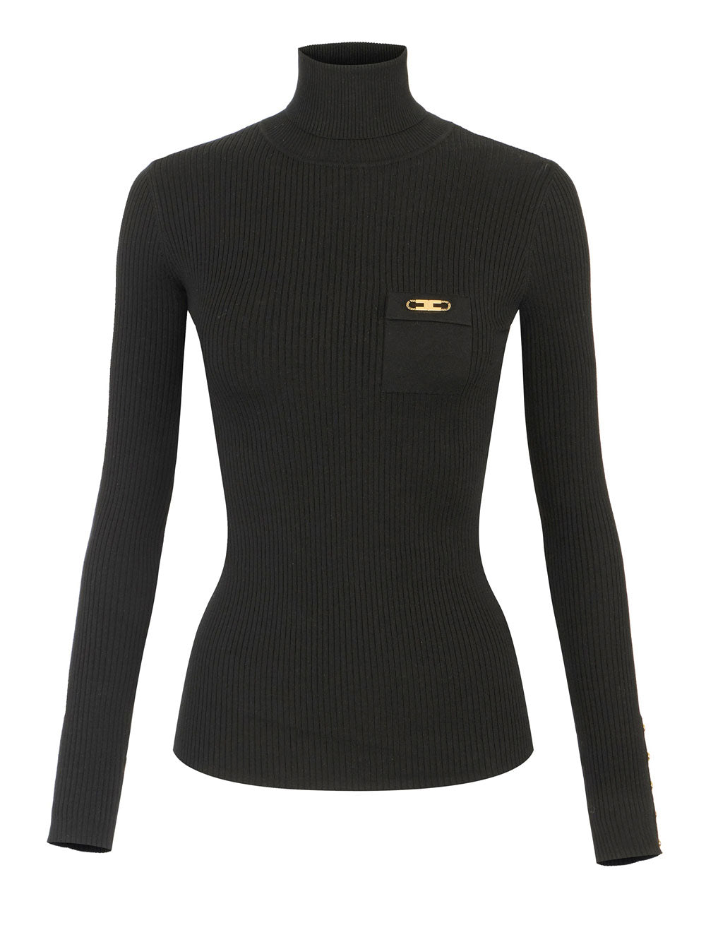 Maglia Collo Alto Elisabetta Franchi da Donna - Nero