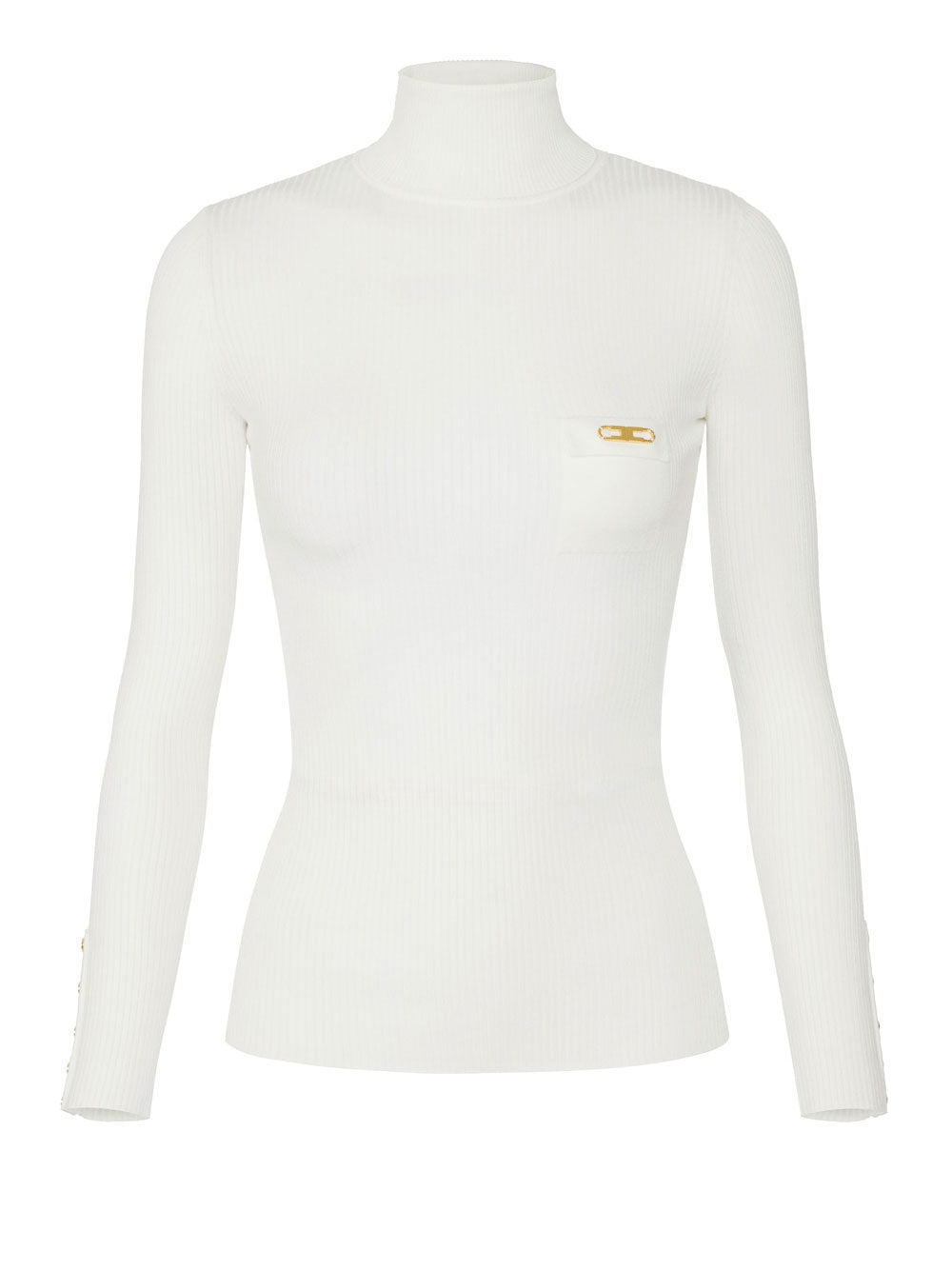Maglia Collo Alto Elisabetta Franchi da Donna - Avorio