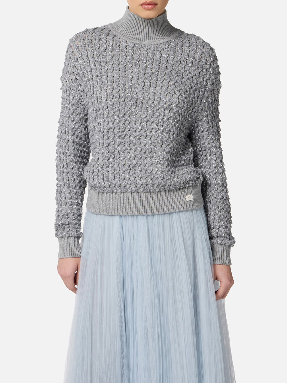 Pullover Elisabetta Franchi da Donna - Melange Grigio