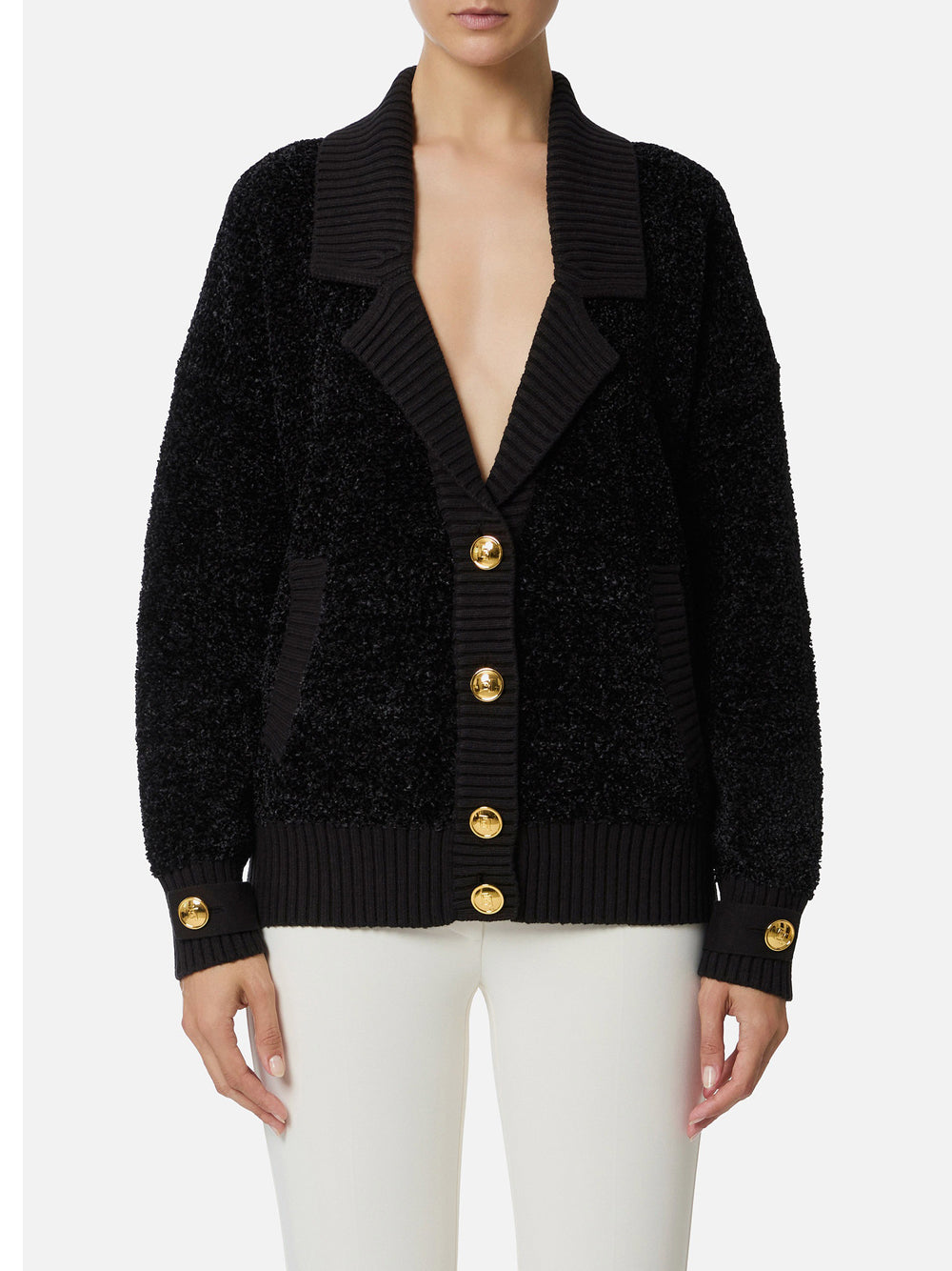 Cardigan Elisabetta Franchi da Donna - Nero