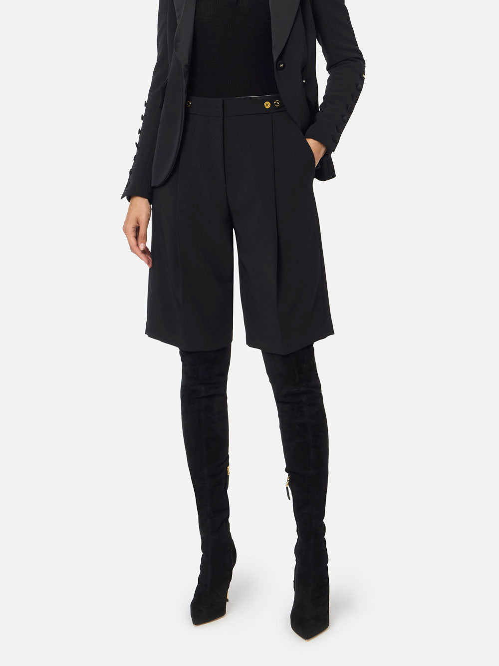 Bermuda Elisabetta Franchi da Donna - Nero
