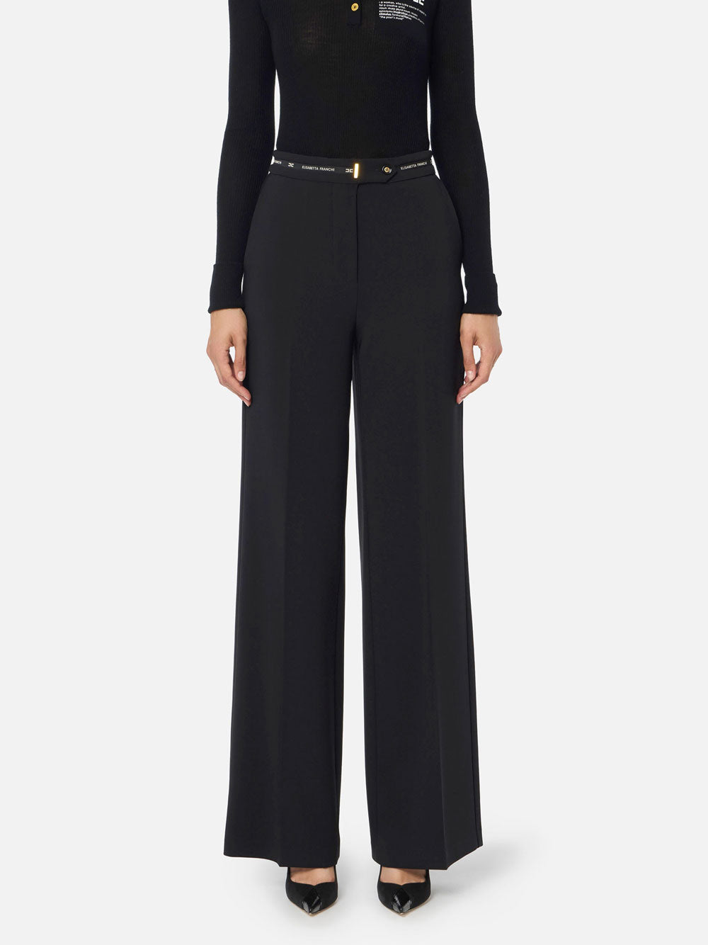 Pantalone Palazzo Elisabetta Franchi da Donna - Nero