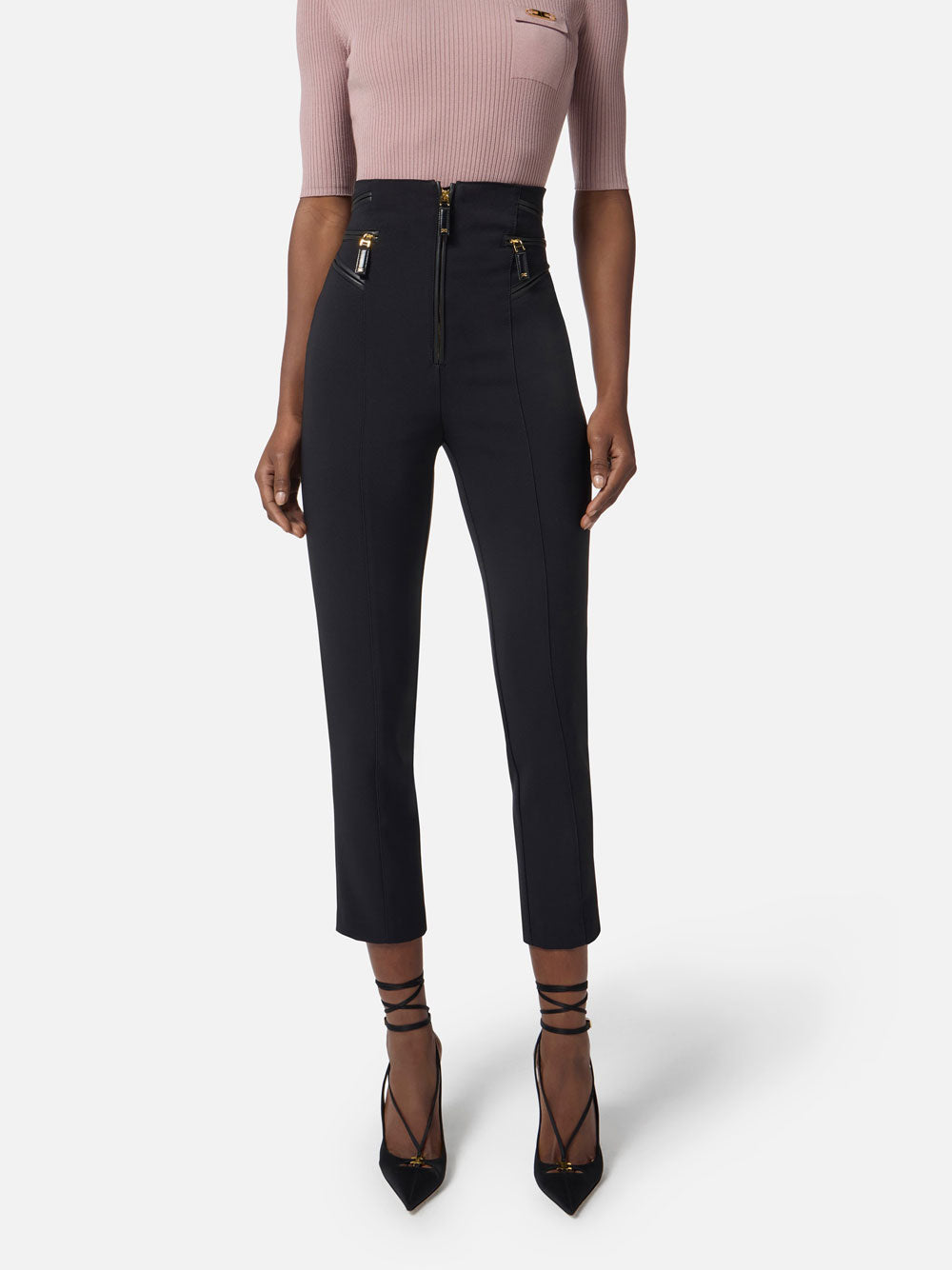 Pantalone Capri Elisabetta Franchi da Donna - Nero