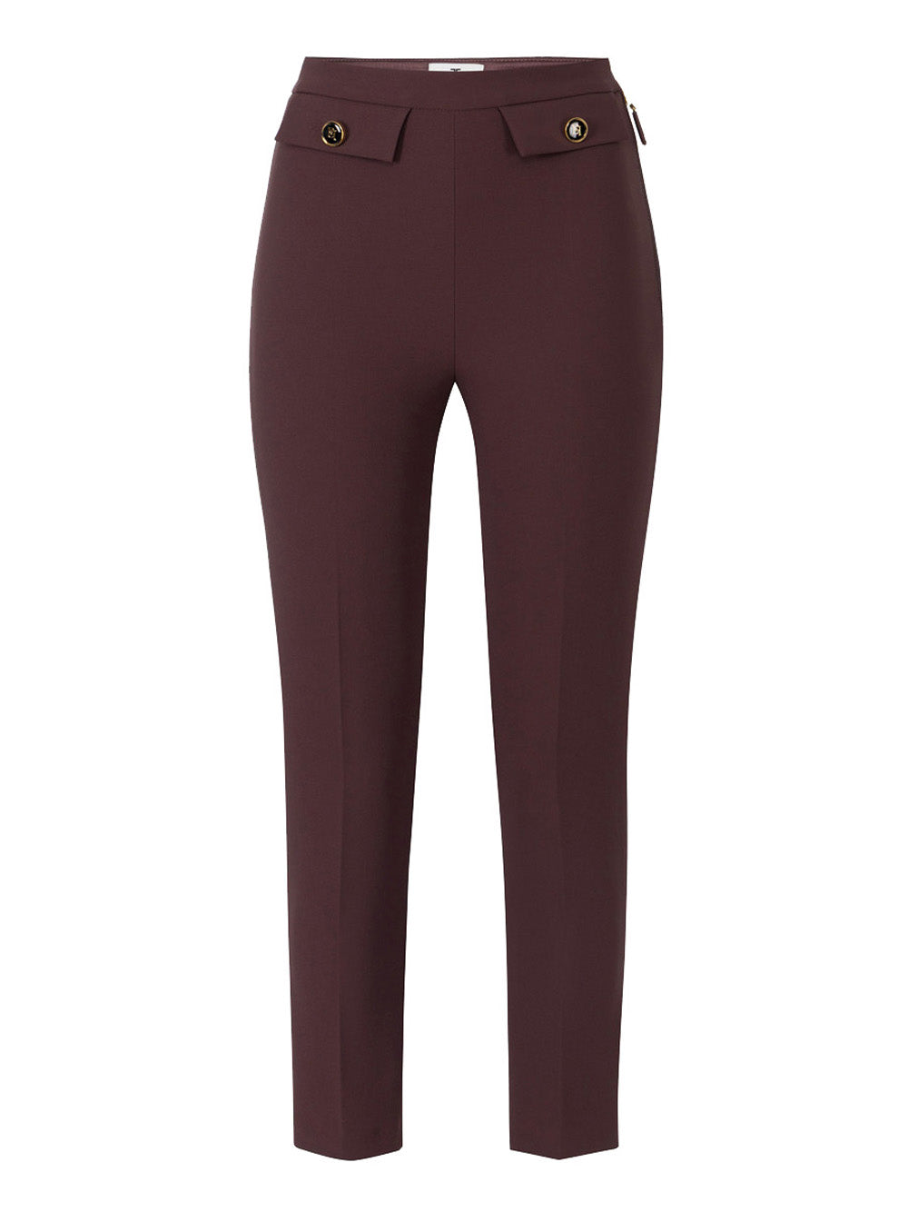 Pantalone Capri Elisabetta Franchi da Donna - Merlot Bordeaux