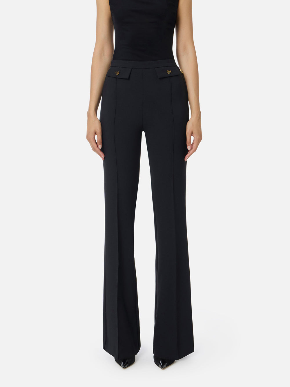 Pantalone Palazzo Elisabetta Franchi da Donna - Nero