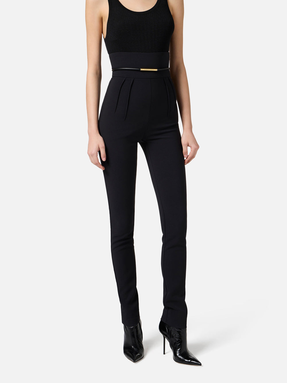 Pantalone Slim Elisabetta Franchi da Donna - Nero