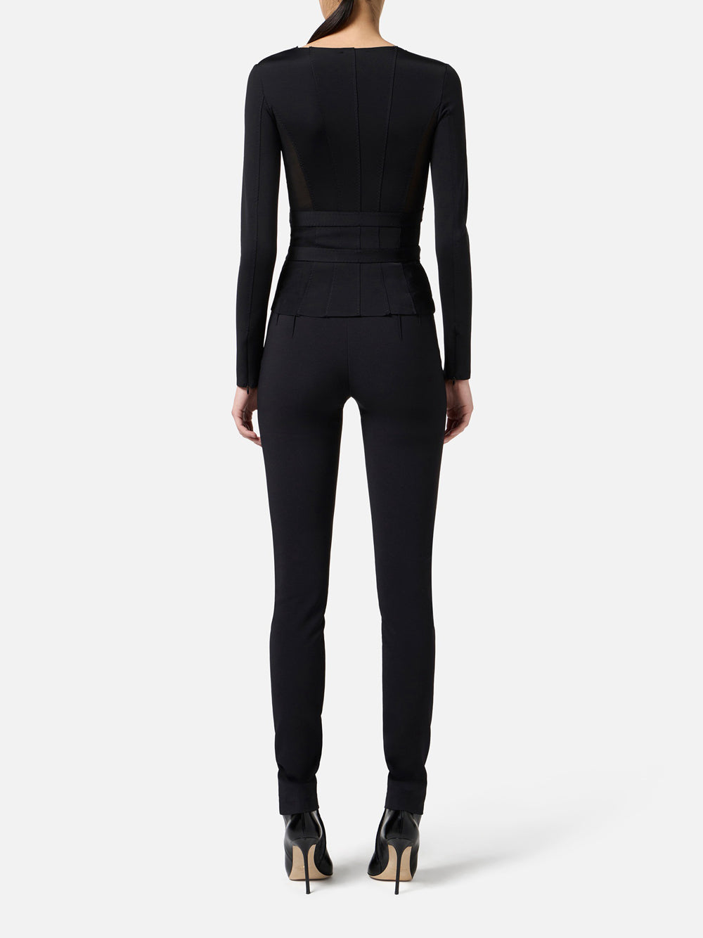 Pantalone Slim Elisabetta Franchi da Donna - Nero