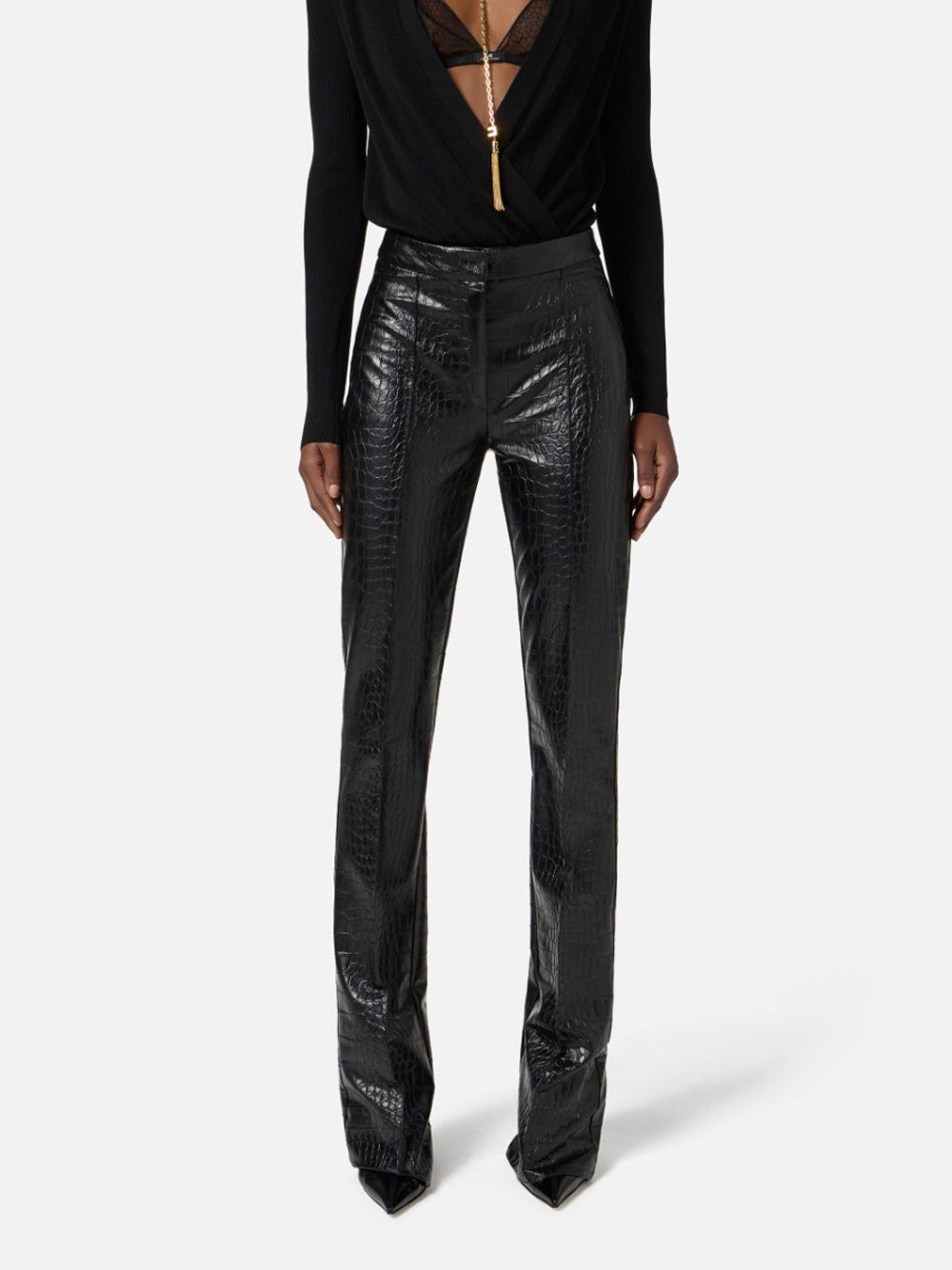 Pantalone Zampa Elisabetta Franchi da Donna - Nero