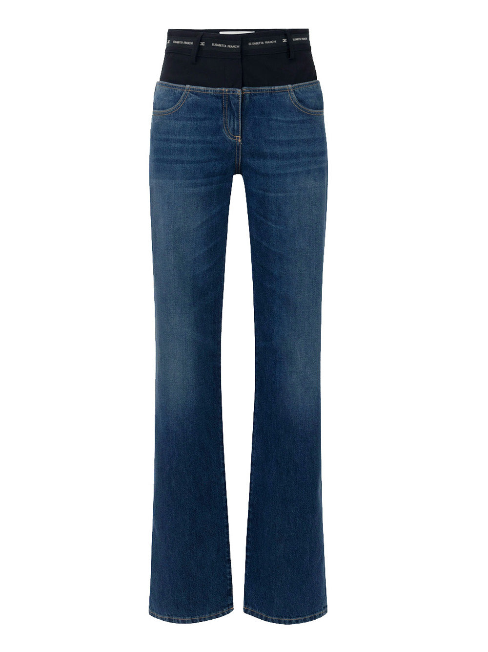 Jeans Wide Elisabetta Franchi da Donna - Denim