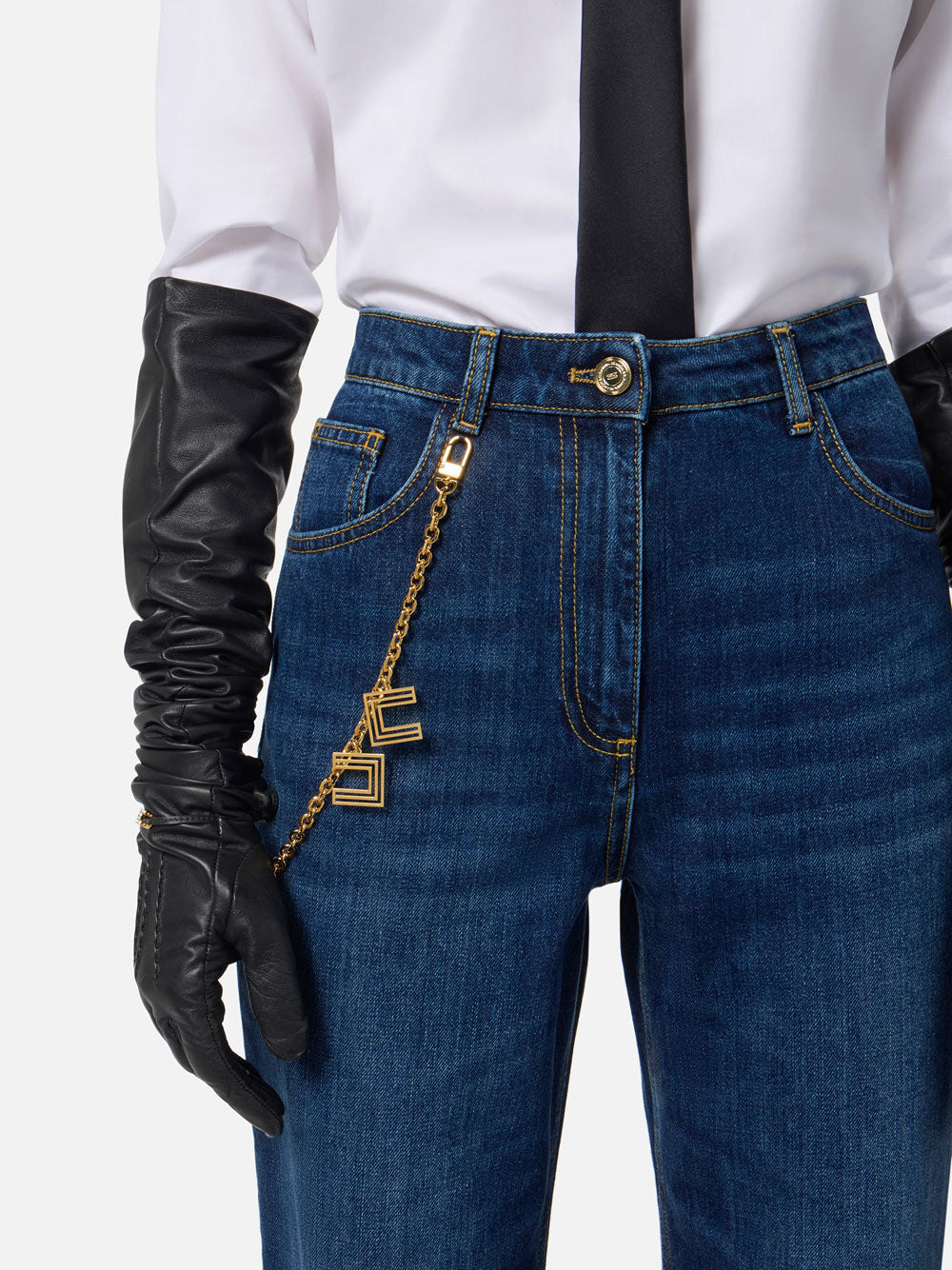Jeans Carrot Elisabetta Franchi da Donna - Denim