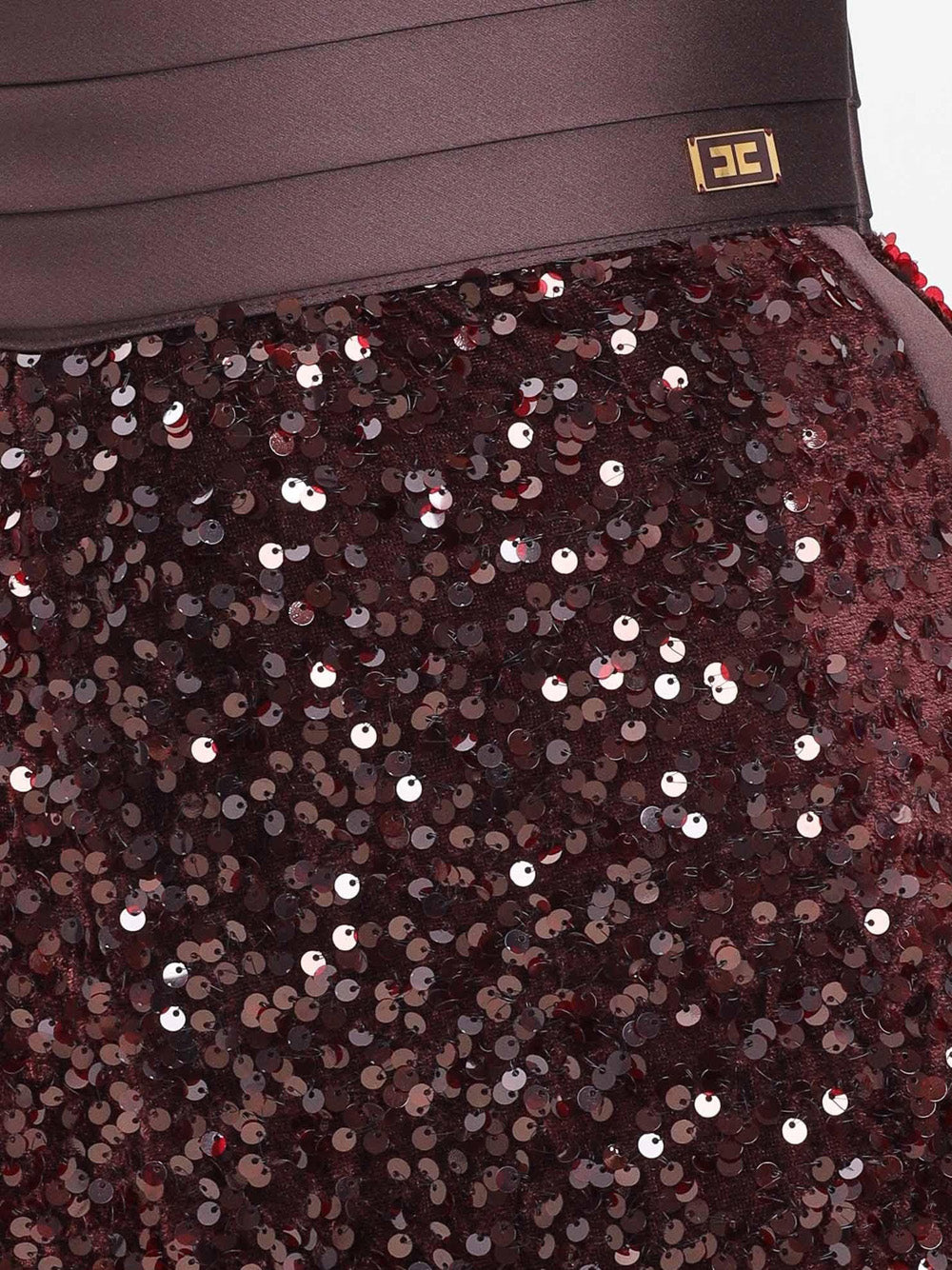 Shorts Elisabetta Franchi da Donna - Merlot Bordeaux