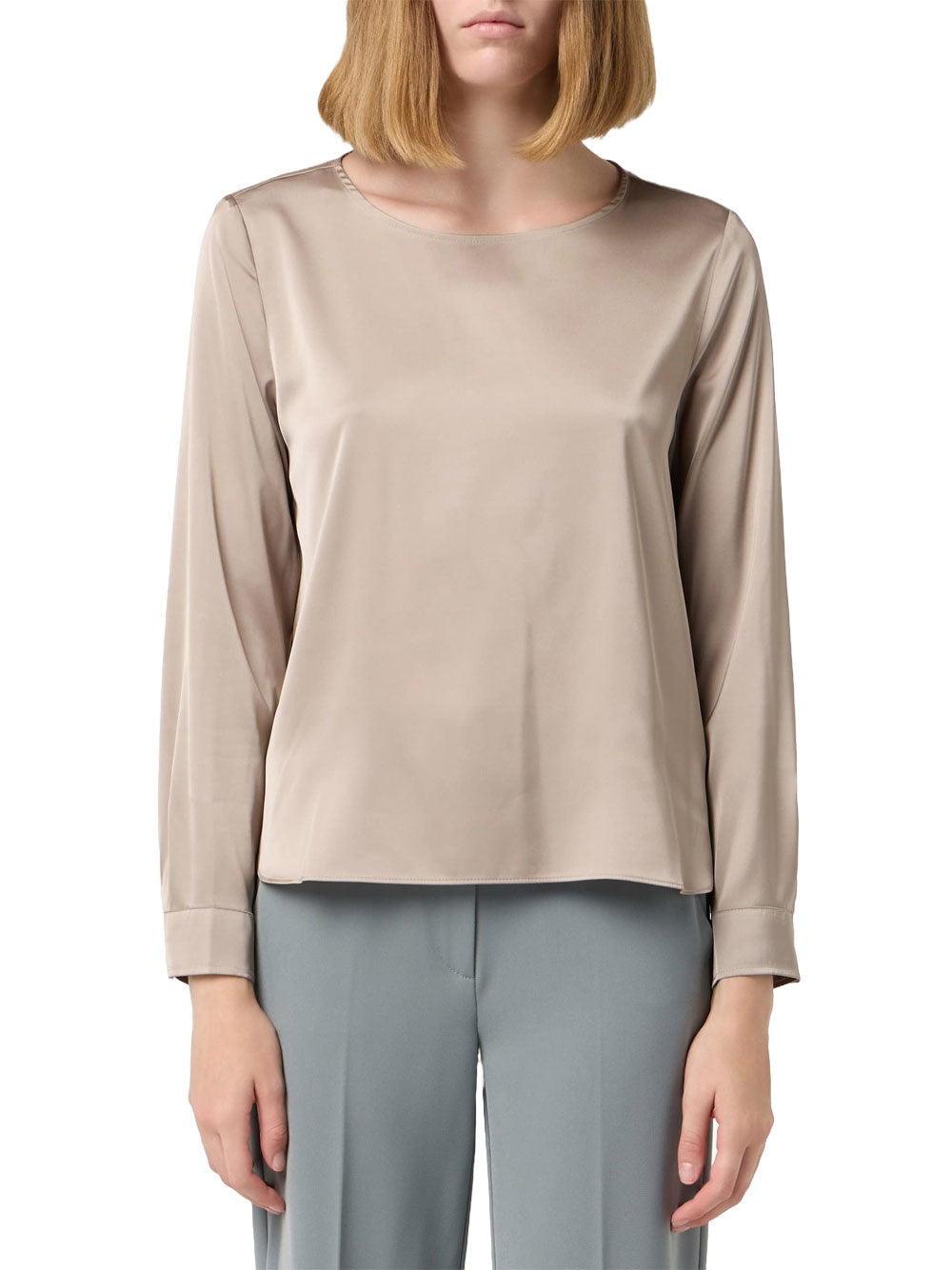 Blusa Emme Marella Madera da Donna - Beige