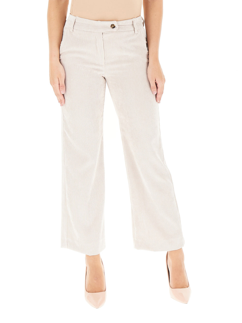 Pantalone Palazzo Emme Marella Destino da Donna - Bianco