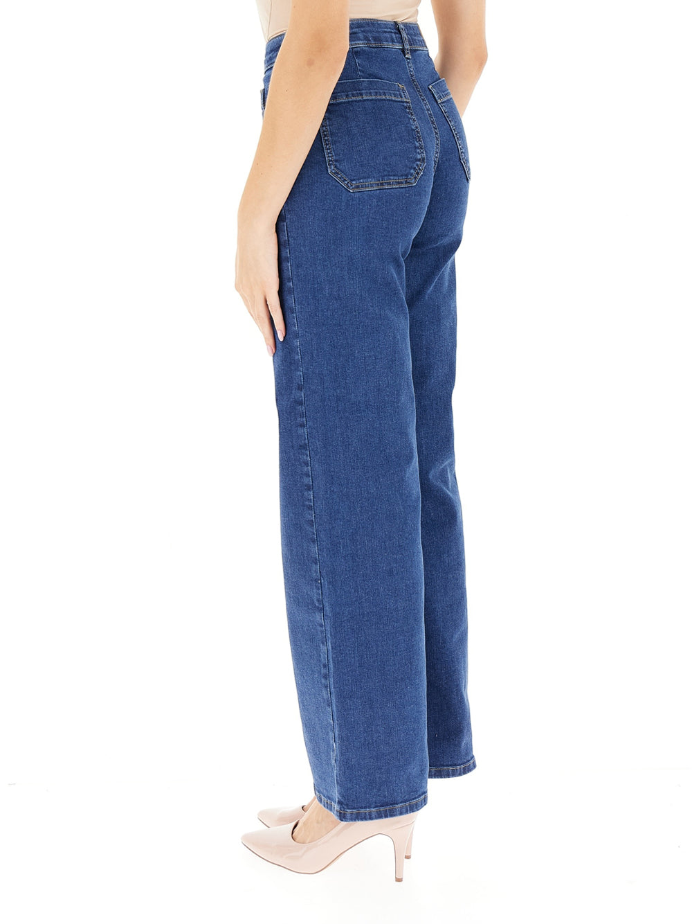 Jeans Wide Emme Marella Palma da Donna - Denim
