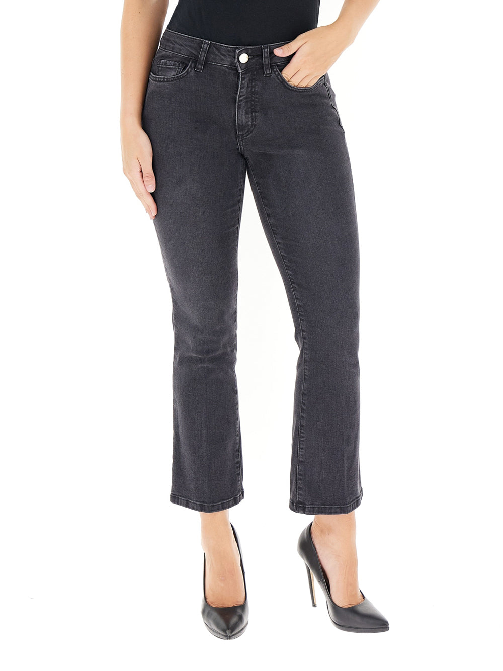 Jeans Tapered Emme Marella Ibisco da Donna - Nero