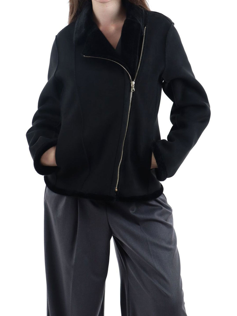 Giubbotto Emme Marella Ghiacci da Donna - Nero