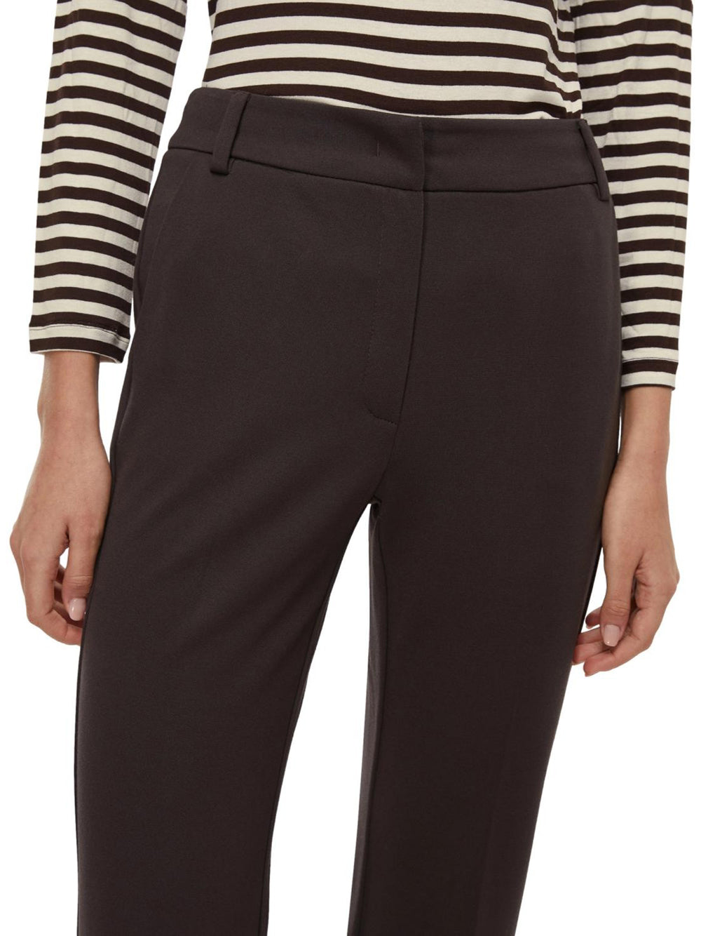 Pantalone Zampa Emme Marella Flare da Donna - Marrone