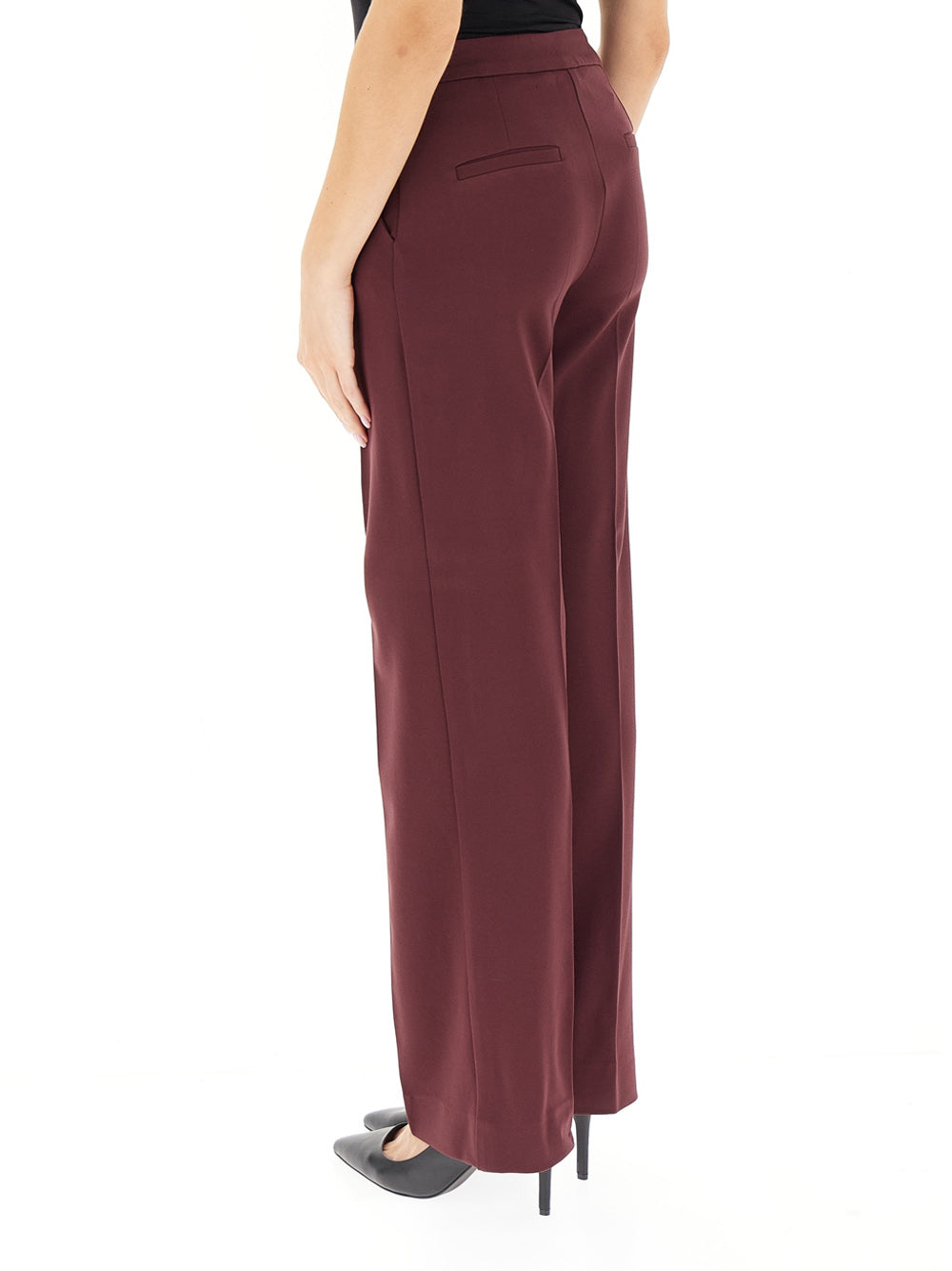 Pantalone Straight Emme Marella Palace da Donna - Bordeaux