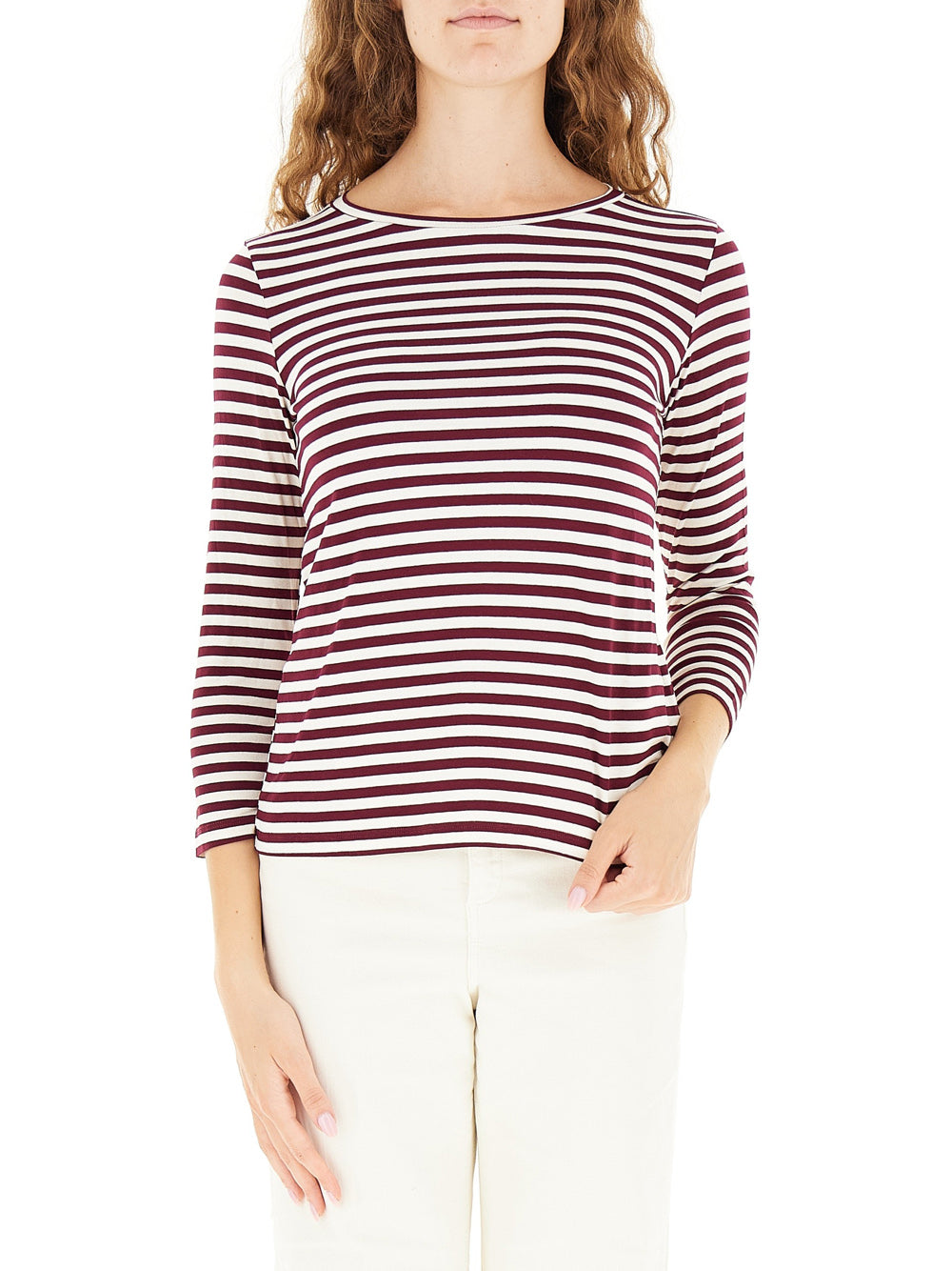 T-shirt Emme Marella Polpo da Donna - Bordeaux
