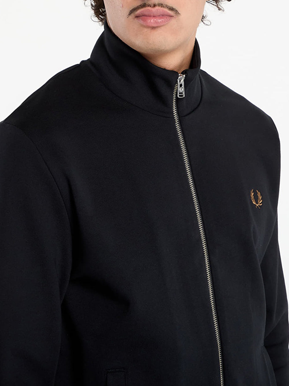Felpa Zip Fred Perry da Uomo - Nero