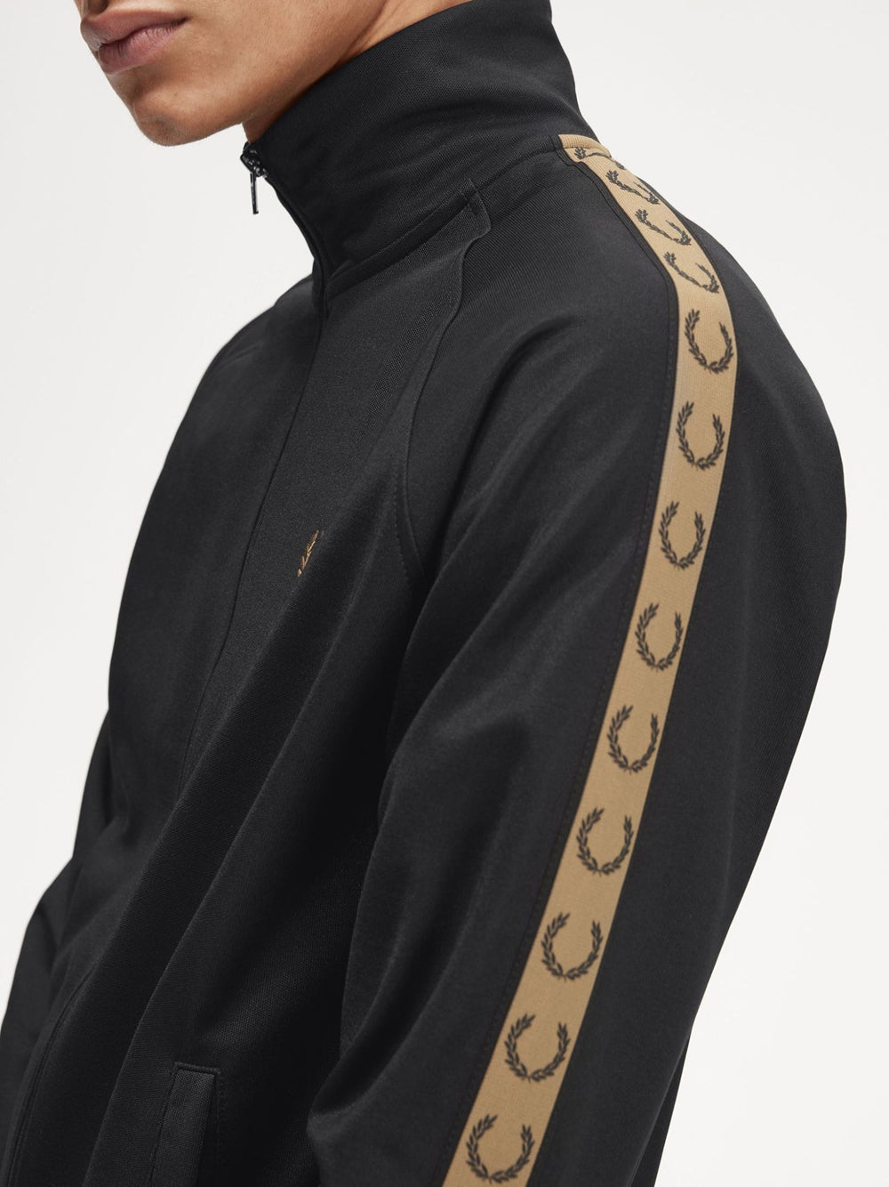 Felpa Zip Fred Perry da Uomo - Nero
