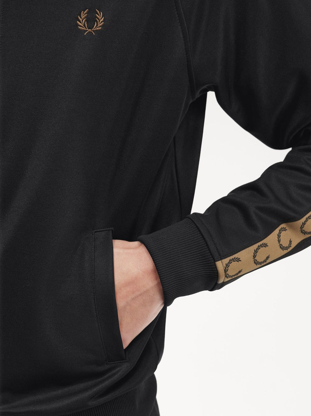 Felpa Zip Fred Perry da Uomo - Nero