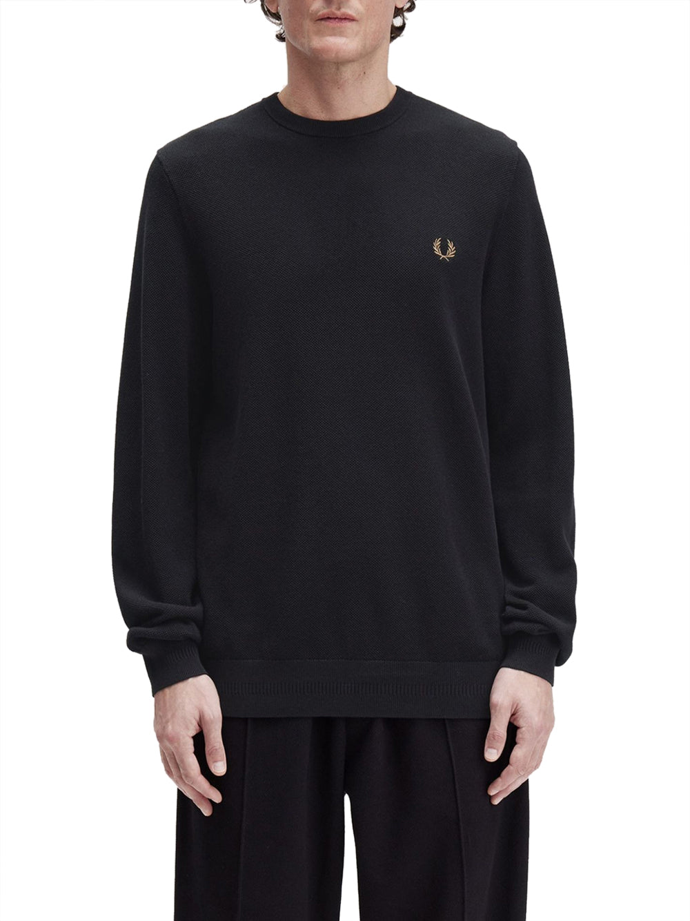 Pullover Fred Perry da Uomo - Nero