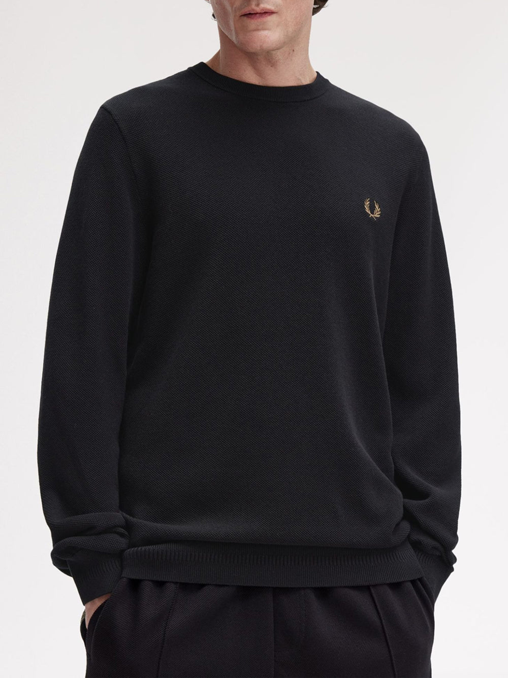 Pullover Fred Perry da Uomo - Nero