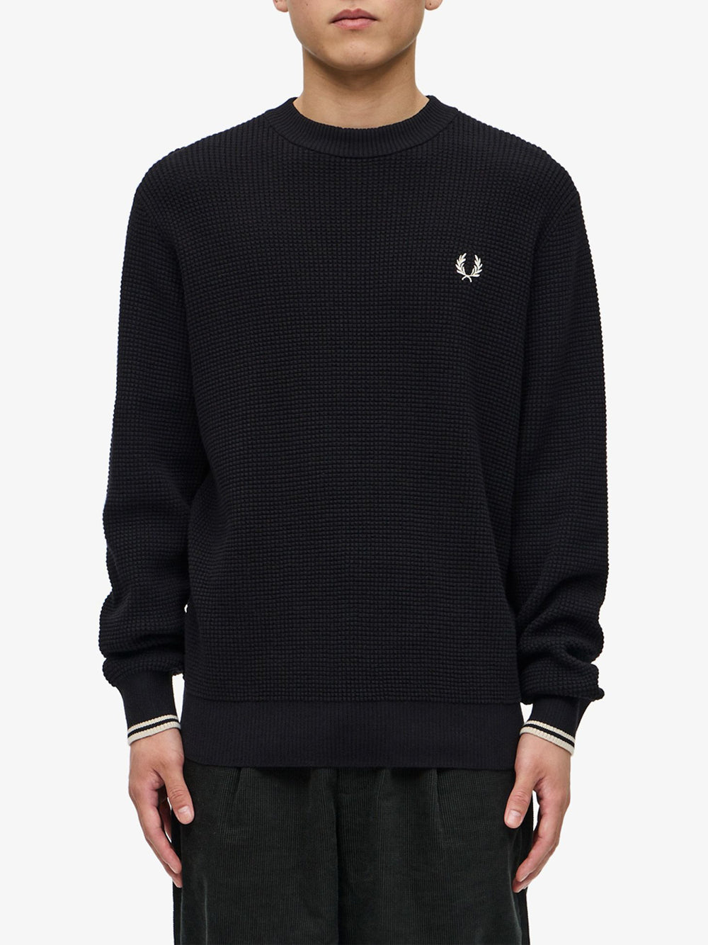 Pullover Fred Perry da Uomo - Nero