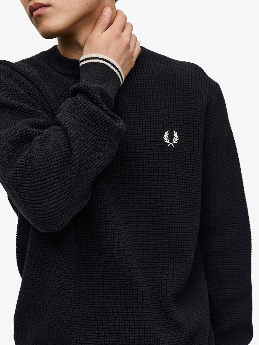 Pullover Fred Perry da Uomo - Nero