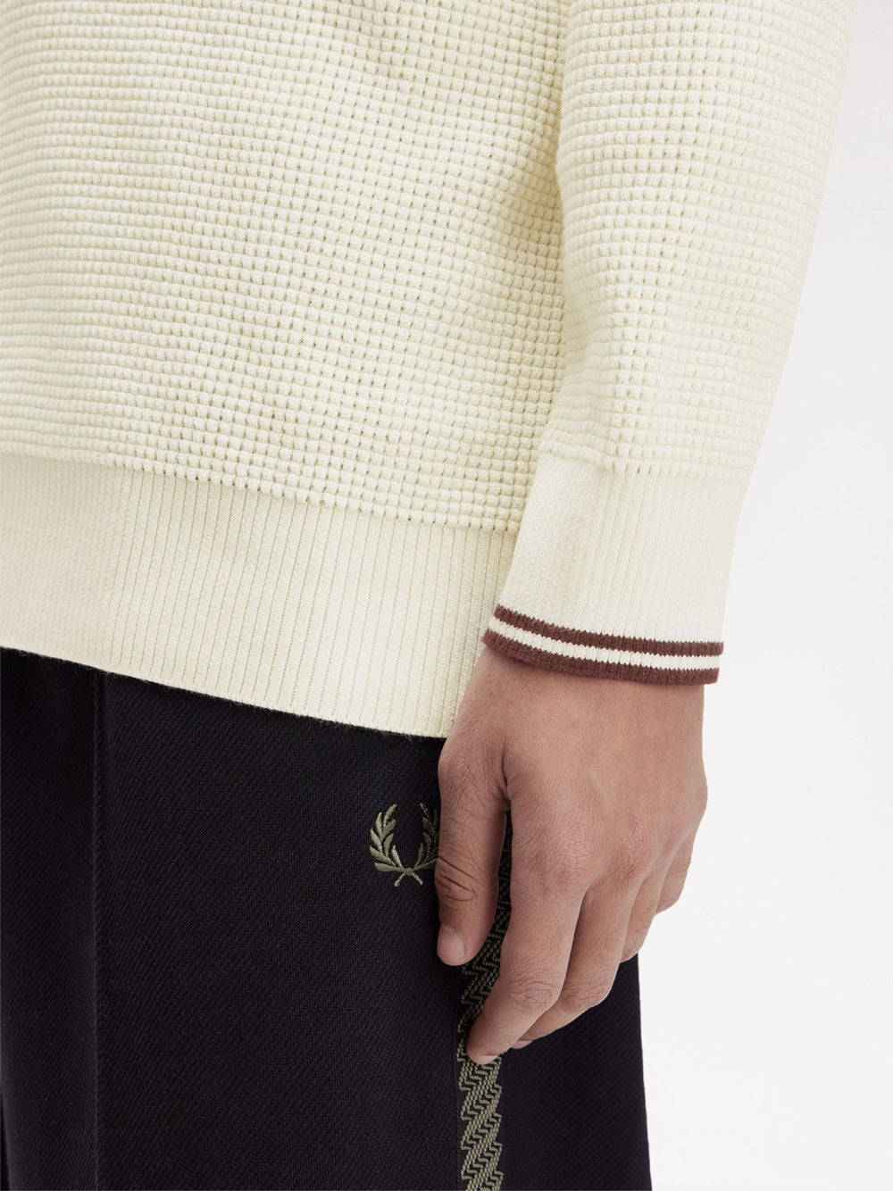 Pullover Fred Perry da Uomo - Avorio