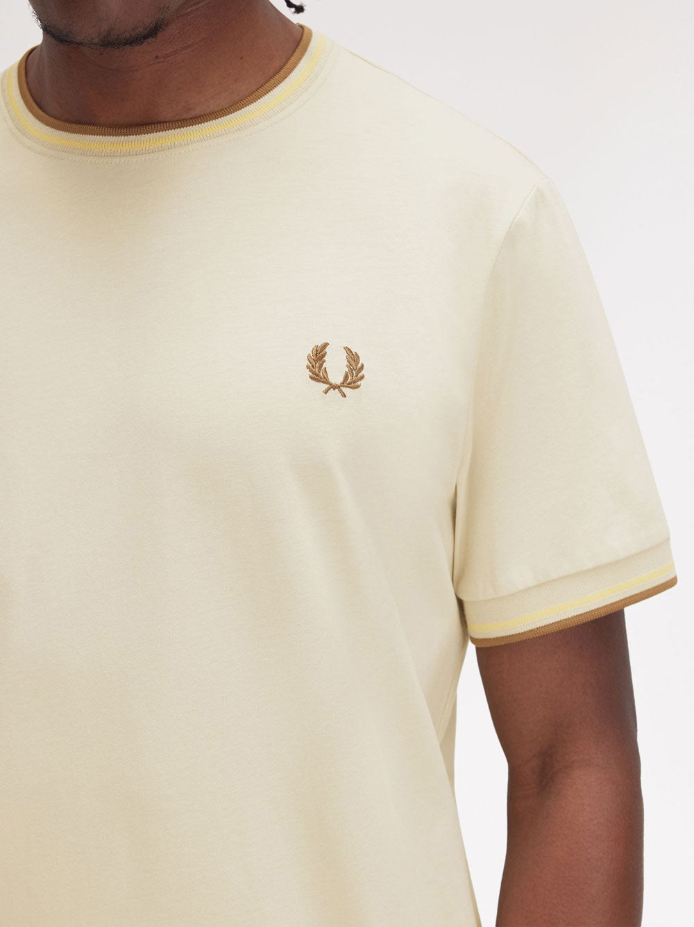 T-shirt Fred Perry da Uomo - Beige