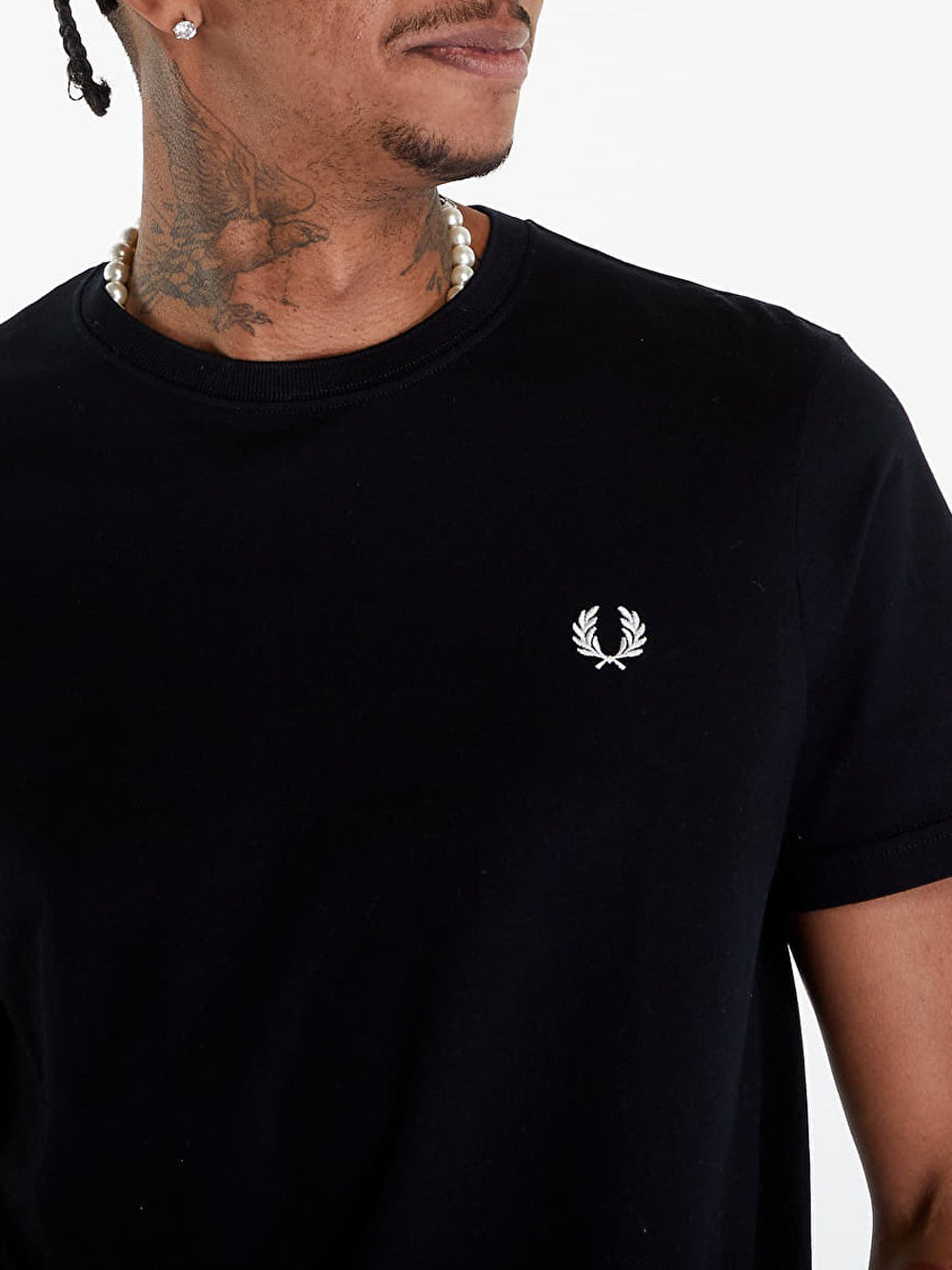 T-shirt Fred Perry da Uomo - Nero
