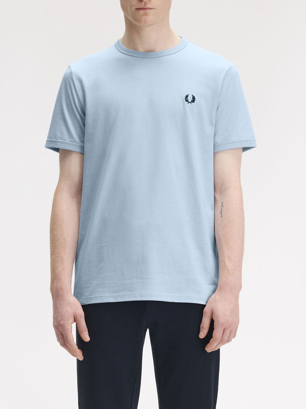 T-shirt Fred Perry da Uomo - Celeste