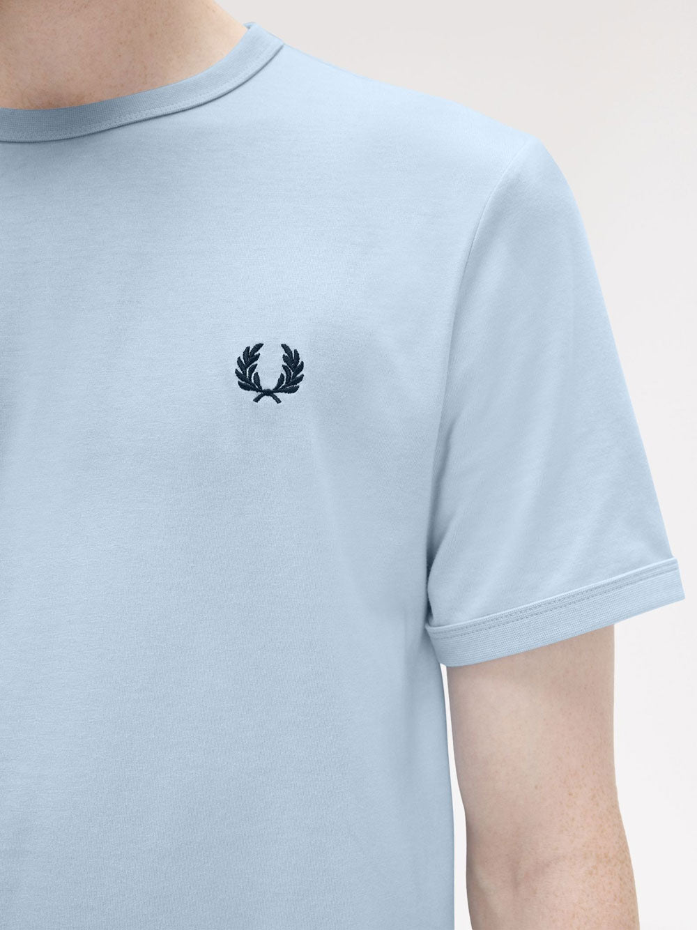 T-shirt Fred Perry da Uomo - Celeste