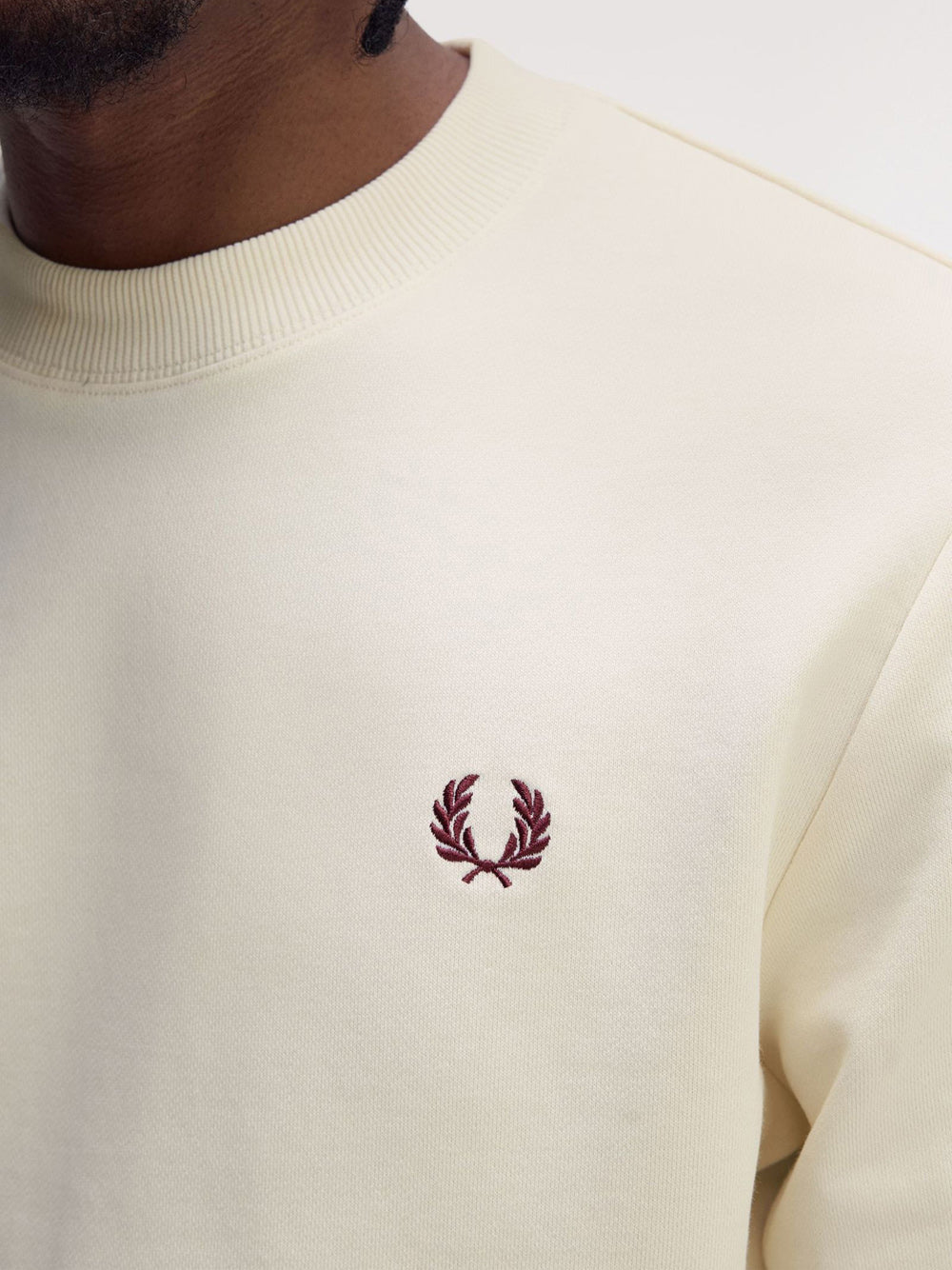 Felpa Fred Perry da Uomo - Avorio