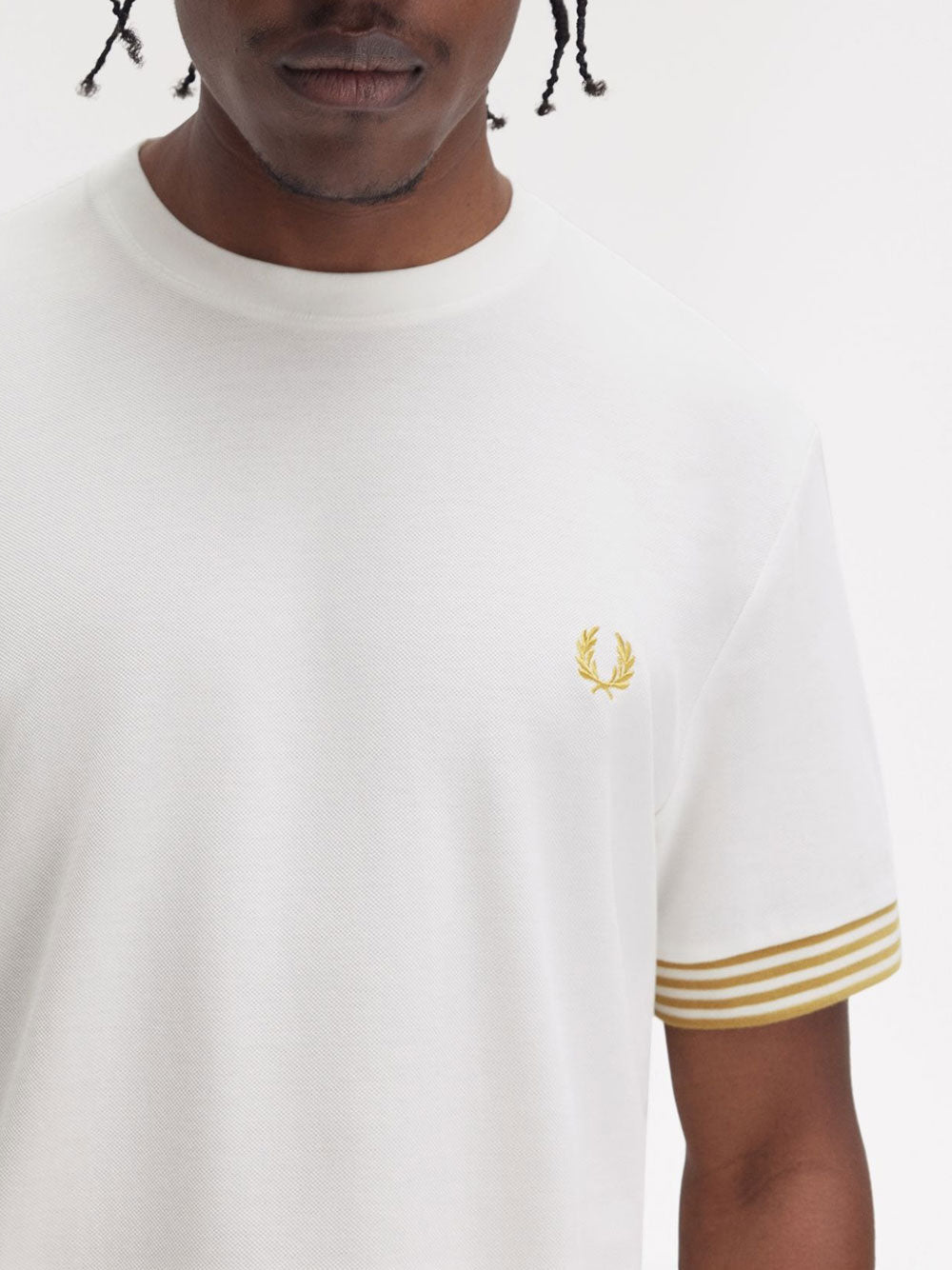 T-shirt Fred Perry da Uomo - Bianco